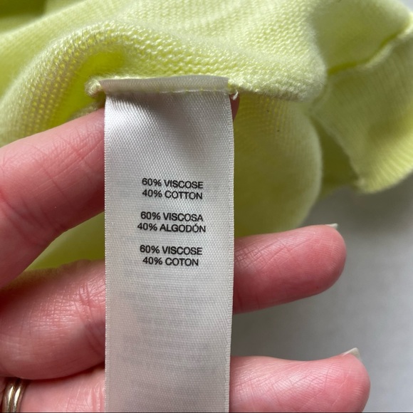 Chico’s Lemon Lime Sleeveless Cowl Neck Top - Picture 7 of 8